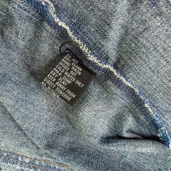 Designer Jean Jacket BEREK 2 COLLECTION Womens XL Takako Sakon Sequin Rhinestone - Picture 7 of 12